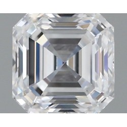 Diament laboratoryjny bezbarwny szlif szmaragdowy kwadratowy, 1.06ct, VVS2, D, IGI LG687546292