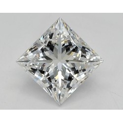 Diament laboratoryjny bezbarwny szlif princess, 1.29ct, VVS2, E, GIA 2506702094