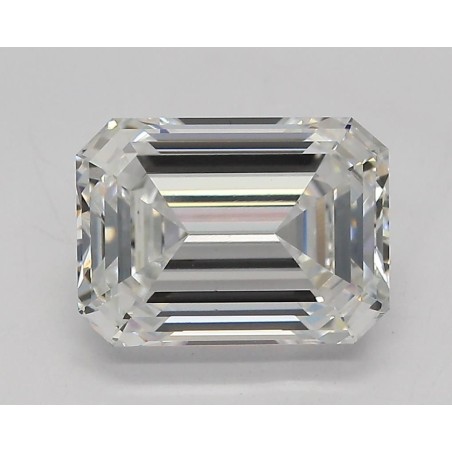 Diament laboratoryjny bezbarwny szlif szmaragdowy, 2.56ct, VVS2, E, GIA 6502819889