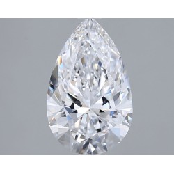 Diament laboratoryjny bezbarwny szlif gruszkowy, 2.07ct, VVS1, D, IGI LG741512771