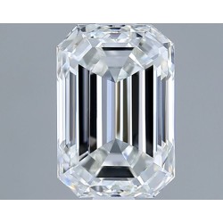 Diament laboratoryjny bezbarwny szlif szmaragdowy, 1.5ct, VVS2, F, IGI LG741536611