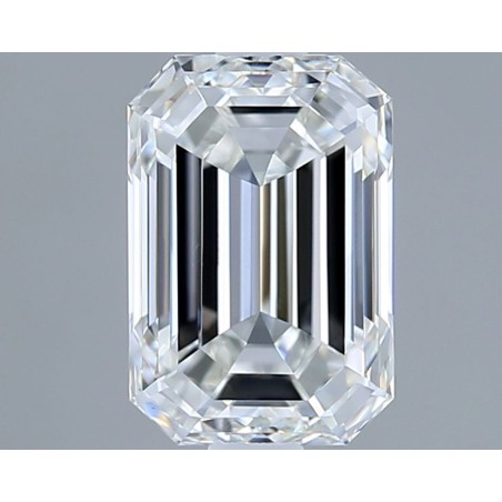 Diament laboratoryjny bezbarwny szlif szmaragdowy, 1.5ct, VVS2, F, IGI LG741536611