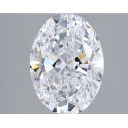 Diament laboratoryjny bezbarwny szlif owalny, 2.3ct, VVS2, D, IGI LG741512891