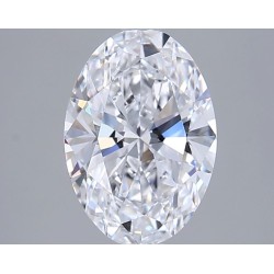 Diament laboratoryjny bezbarwny szlif owalny, 2.04ct, VVS2, D, IGI LG741512645