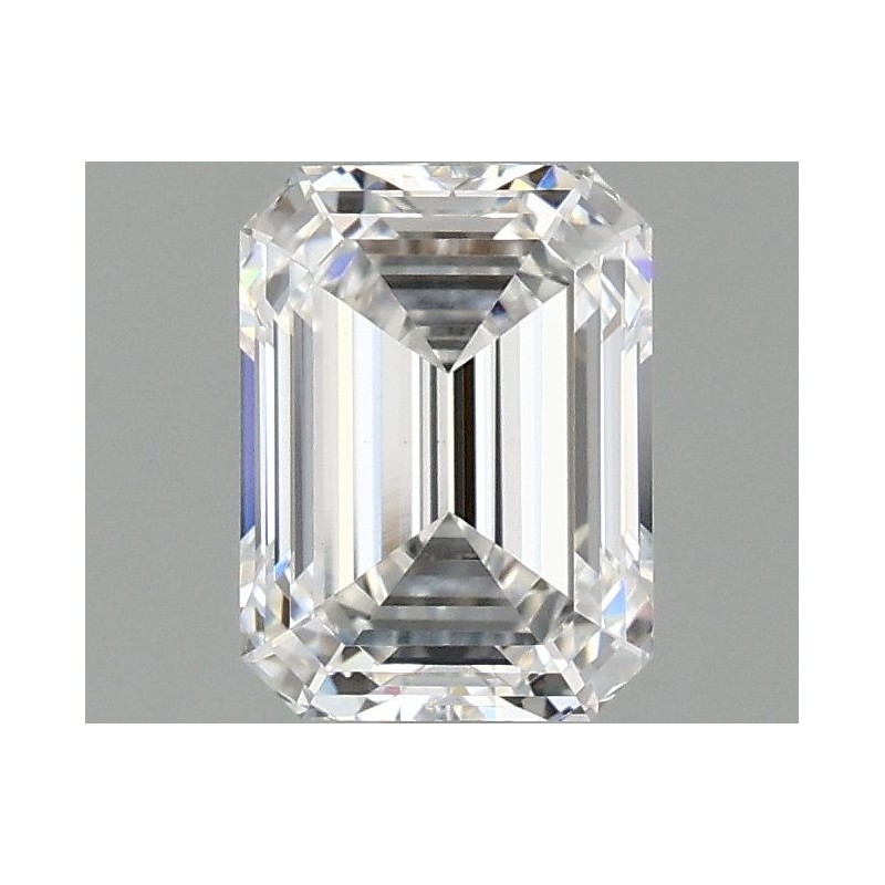 Diament laboratoryjny bezbarwny szlif szmaragdowy, 1.35ct, VVS2, E, IGI LG690526887