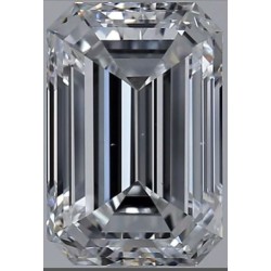 Diament szlif szmaragdowy, 2.4ct, VS1, E, GIA 2526644242