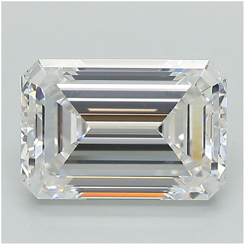 Diament laboratoryjny bezbarwny szlif szmaragdowy, 2.58ct, VVS2, E, IGI LG667449807