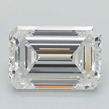 Diament laboratoryjny bezbarwny szlif szmaragdowy, 2.58ct, VVS2, E, IGI LG667449807