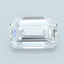 Diament laboratoryjny bezbarwny szlif szmaragdowy, 2.02ct, VVS2, D, IGI LG741557859