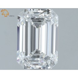 Diament laboratoryjny bezbarwny szlif szmaragdowy, 1.67ct, VVS2, E, IGI LG668423499