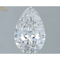 Diament laboratoryjny bezbarwny szlif gruszkowy, 1.52ct, VVS2, E, IGI LG670442051