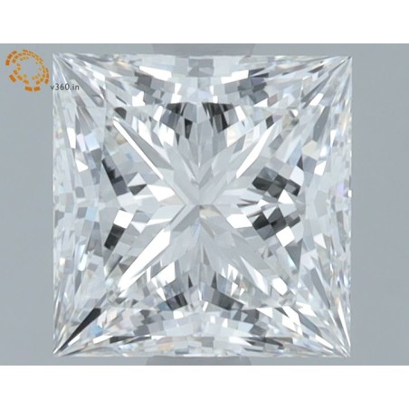 Diament laboratoryjny bezbarwny szlif princess, 1.59ct, VVS2, E, IGI LG666424002