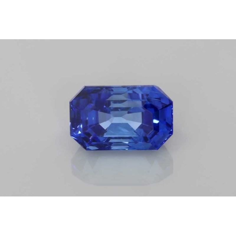 Szafir szlif szmaragdowy, 3.48 ct, BLUE, GIA 6525157092