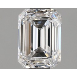 Diament laboratoryjny bezbarwny szlif szmaragdowy, 1.55ct, VVS1, D, IGI LG710553052
