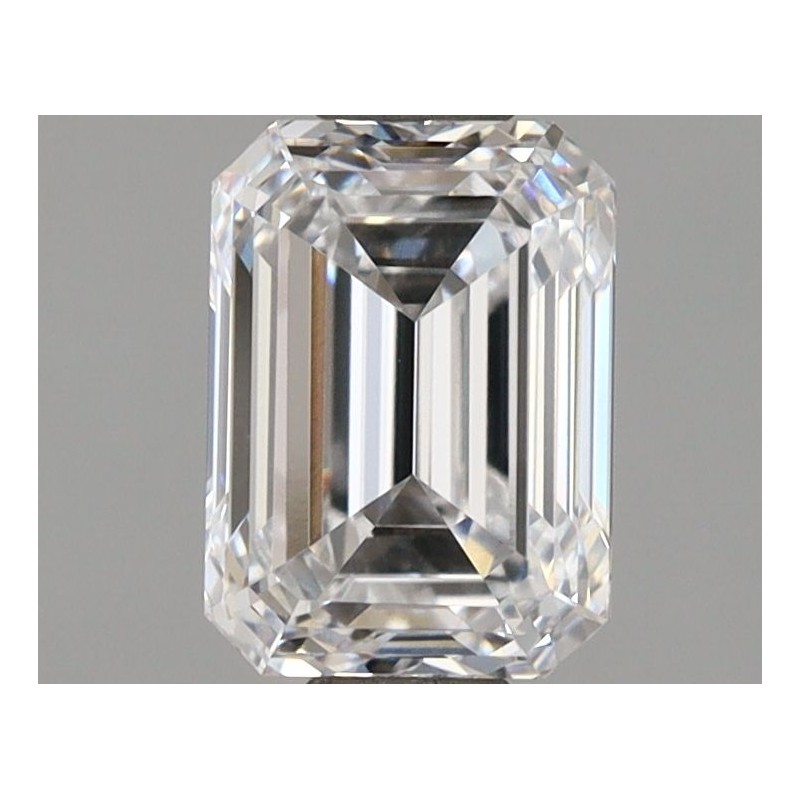 Diament laboratoryjny bezbarwny szlif szmaragdowy, 1.55ct, VVS1, D, IGI LG710553052