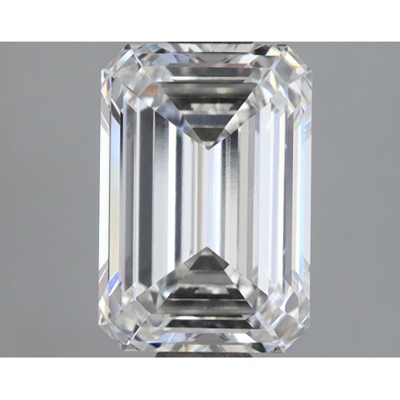 Diament laboratoryjny bezbarwny szlif szmaragdowy, 2.06ct, VVS1, D, IGI LG712535153