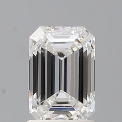 Diament laboratoryjny bezbarwny szlif szmaragdowy, 1.57ct, VVS2, E, IGI LG702502777