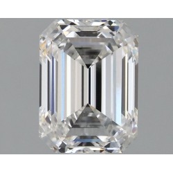 Diament laboratoryjny bezbarwny szlif szmaragdowy, 1.56ct, VVS2, E, IGI LG646451434