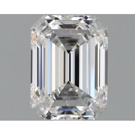 Diament laboratoryjny bezbarwny szlif szmaragdowy, 1.56ct, VVS2, E, IGI LG646451434