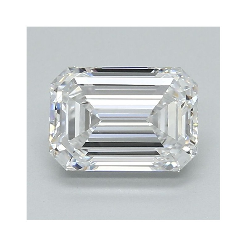 Diament laboratoryjny bezbarwny szlif szmaragdowy, 1.54ct, VVS1, D, IGI LG717576226