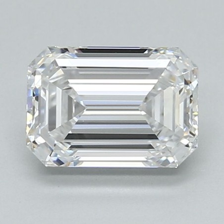 Diament laboratoryjny bezbarwny szlif szmaragdowy, 1.54ct, VVS1, D, IGI LG717576226