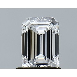 Diament laboratoryjny bezbarwny szlif szmaragdowy, 1.02ct, VVS1, D, IGI LG713565427