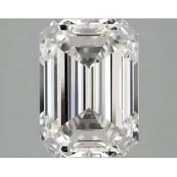 Diament laboratoryjny bezbarwny szlif szmaragdowy, 2.1ct, VVS2, F, IGI LG724521047