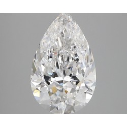 Diament laboratoryjny bezbarwny szlif gruszkowy, 2.73ct, VVS2, E, IGI LG727526007