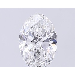 Diament laboratoryjny bezbarwny szlif owalny, 1.76ct, VVS1, E, IGI LG727504364