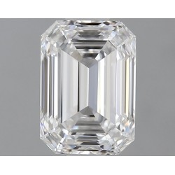 Diament laboratoryjny bezbarwny szlif szmaragdowy, 1.72ct, IF, D, IGI LG687566646