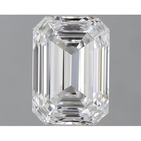 Diament laboratoryjny bezbarwny szlif szmaragdowy, 1.72ct, IF, D, IGI LG687566646
