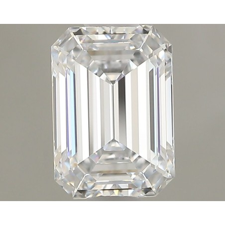 Diament laboratoryjny bezbarwny szlif szmaragdowy, 1.05ct, IF, F, IGI LG700579733