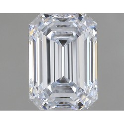 Diament laboratoryjny bezbarwny szlif szmaragdowy, 1.05ct, VVS2, F, IGI LG699503439