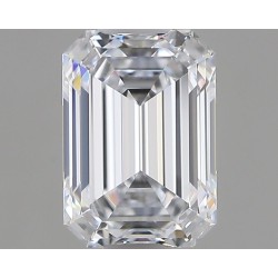 Diament laboratoryjny bezbarwny szlif szmaragdowy, 1.0ct, IF, E, IGI LG699503454