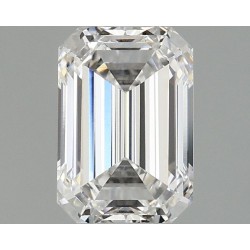 Diament laboratoryjny bezbarwny szlif szmaragdowy, 1.54ct, VVS2, D, IGI LG674541923