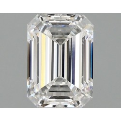 Diament laboratoryjny bezbarwny szlif szmaragdowy, 1.53ct, VVS2, E, IGI LG678578658