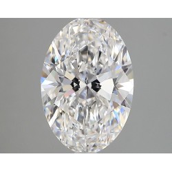 Diament laboratoryjny bezbarwny szlif owalny, 3.0ct, VVS2, D, IGI LG735525962