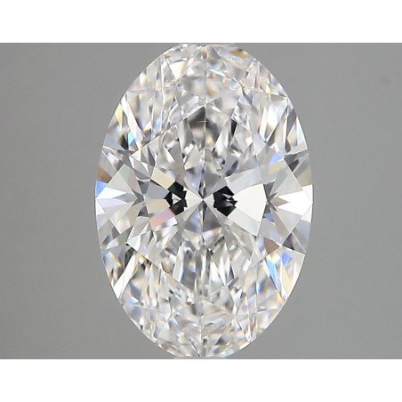Diament laboratoryjny bezbarwny szlif owalny, 3.0ct, VVS2, D, IGI LG735525962