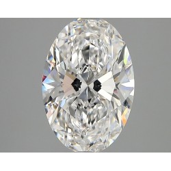 Diament laboratoryjny bezbarwny szlif owalny, 3.0ct, VVS2, D, IGI LG737568411