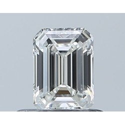 Diament szlif szmaragdowy, 0.5ct, VVS2, G, GIA 5232619155