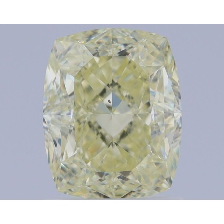 Diament o barwie fantazyjnej szlif poduszkowy brylantowy, 1.7ct, VS2, Fancy Light Yellow, GIA 7235100021