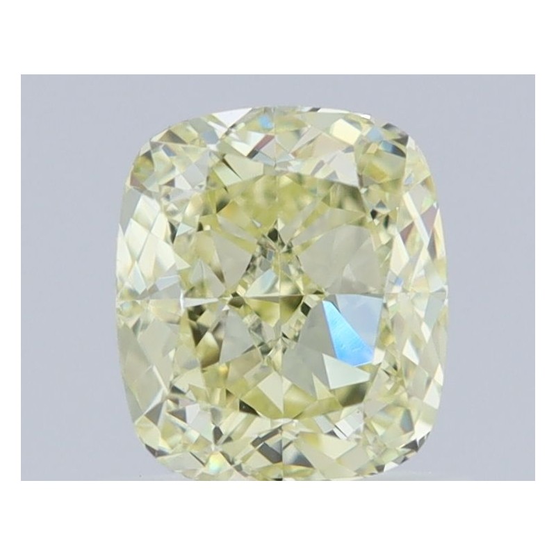 Diament o barwie fantazyjnej szlif poduszkowy brylantowy, 1.01ct, VVS1, Fancy Light Yellow, GIA 3455963091