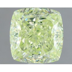 Diament o barwie fantazyjnej szlif poduszkowy brylantowy, 1.53ct, VS1, Fancy Light Yellow Green, GIA 6481021790