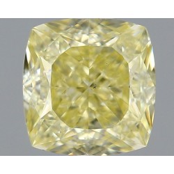 Diament o barwie fantazyjnej szlif poduszkowy brylantowy, 1.01ct, VS2, Fancy Yellow, GIA 1465309485