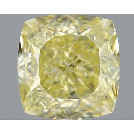 Diament o barwie fantazyjnej szlif poduszkowy brylantowy, 1.01ct, VS2, Fancy Yellow, GIA 1465309485