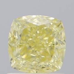 Diament o barwie fantazyjnej szlif poduszkowy brylantowy, 1.28ct, SI1, Fancy Yellow, GIA 1478332460