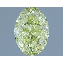 Diament o barwie fantazyjnej szlif owalny, 0.8ct, VS1, Fancy Yellow, GIA 1232729346