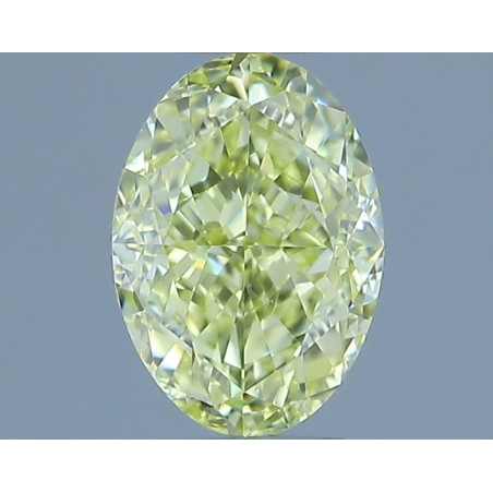 Diament o barwie fantazyjnej szlif owalny, 0.8ct, VS1, Fancy Yellow, GIA 1232729346