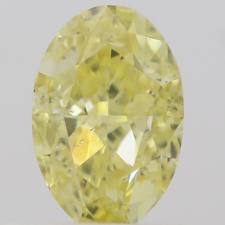 Diament o barwie fantazyjnej szlif owalny, 0.45ct, SI1, Fancy Intense  Yellow, GIA 6412806201