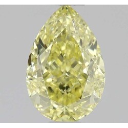 Diament o barwie fantazyjnej szlif gruszkowy, 0.51ct, SI1, Fancy Intense Yellow, GIA 1539195631
